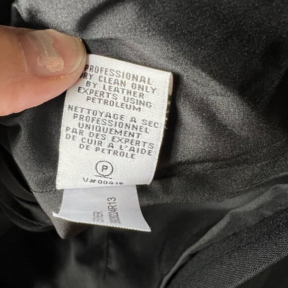Diane von furstenberg‎ leather Esther black jacket pockets women’s size 4 - Picture 9 of 11